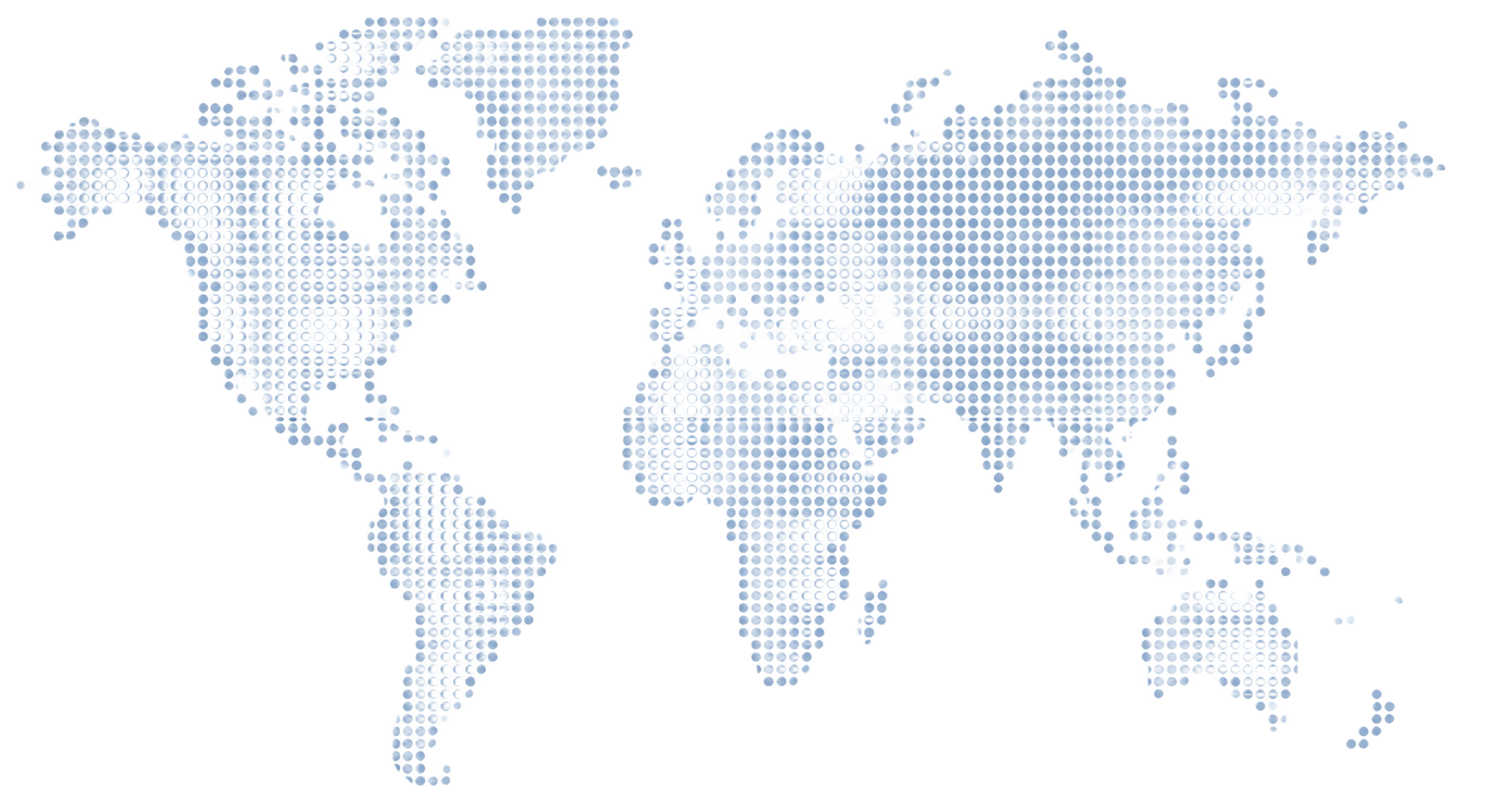 Dotted world map highlighting ONTIME GLOBAL TRADE FZC LLC regional hubs